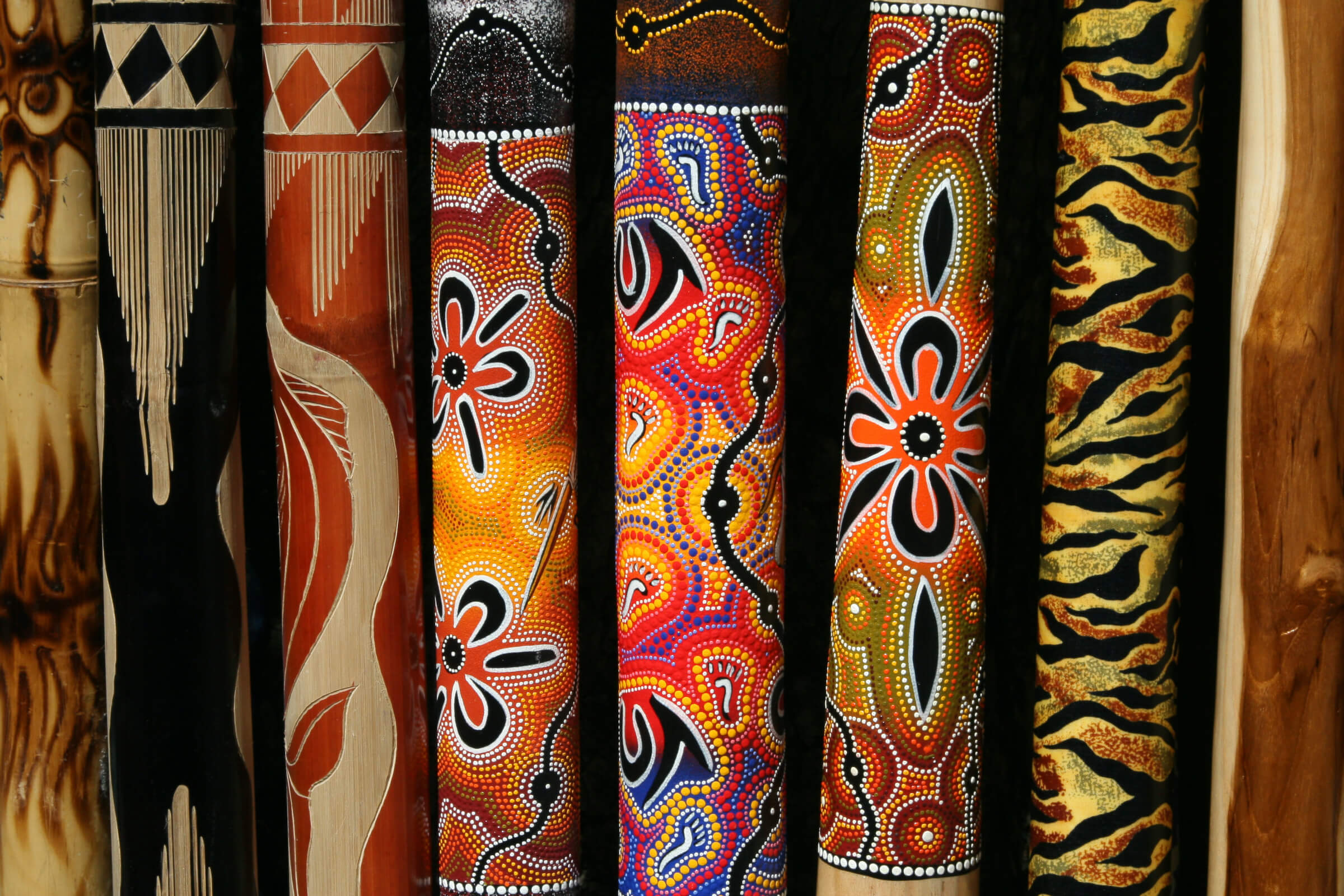 Indigenous art on didgeridoo